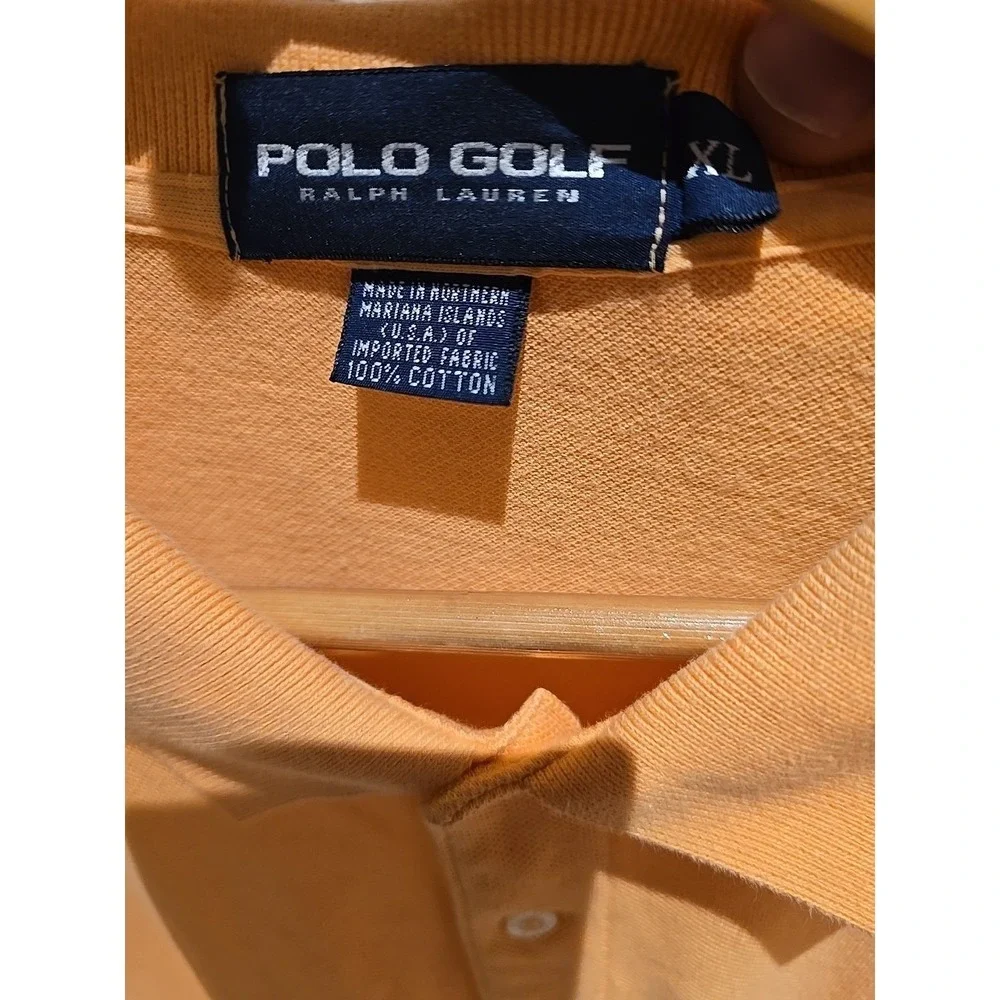Polo Golf Ralph Lauren Men's Big & Tall Short Sleeve‎ Polo, XL, Salmon Color.
